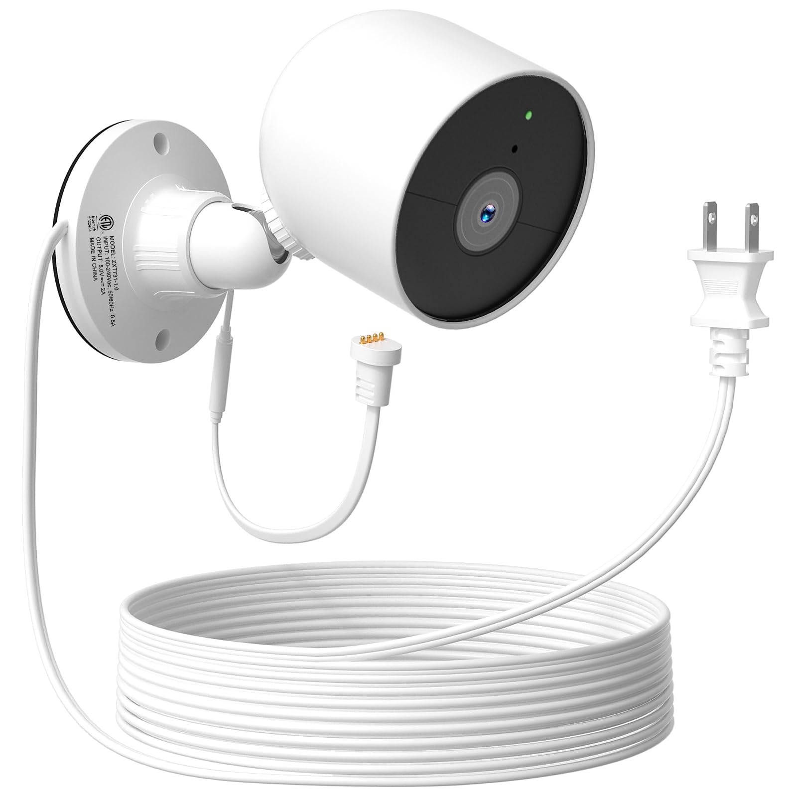 Amazon.com : 25ft Power Cord with Adjustable Wall Mount for Nest